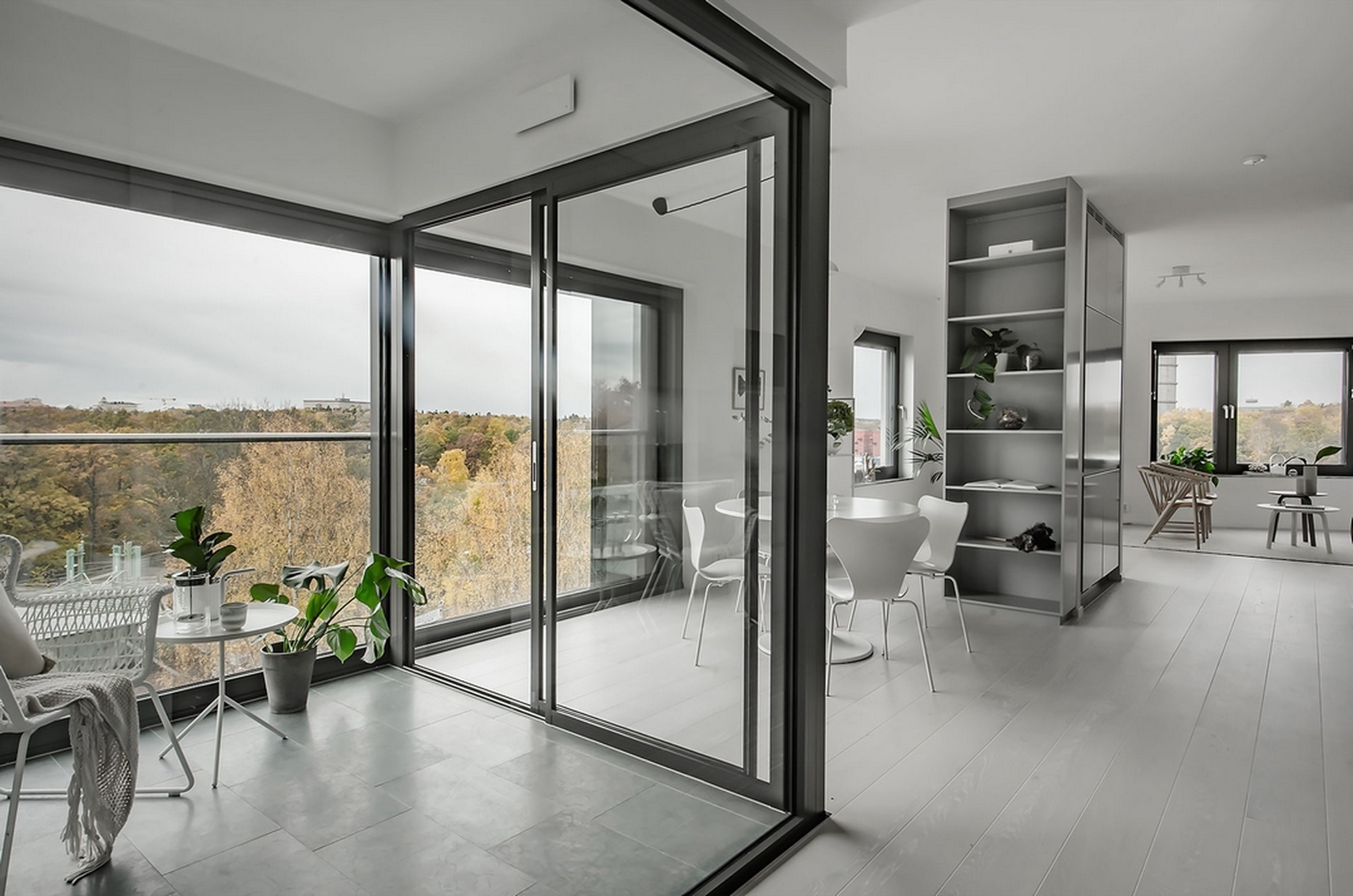 Modern aluminium sliding door project